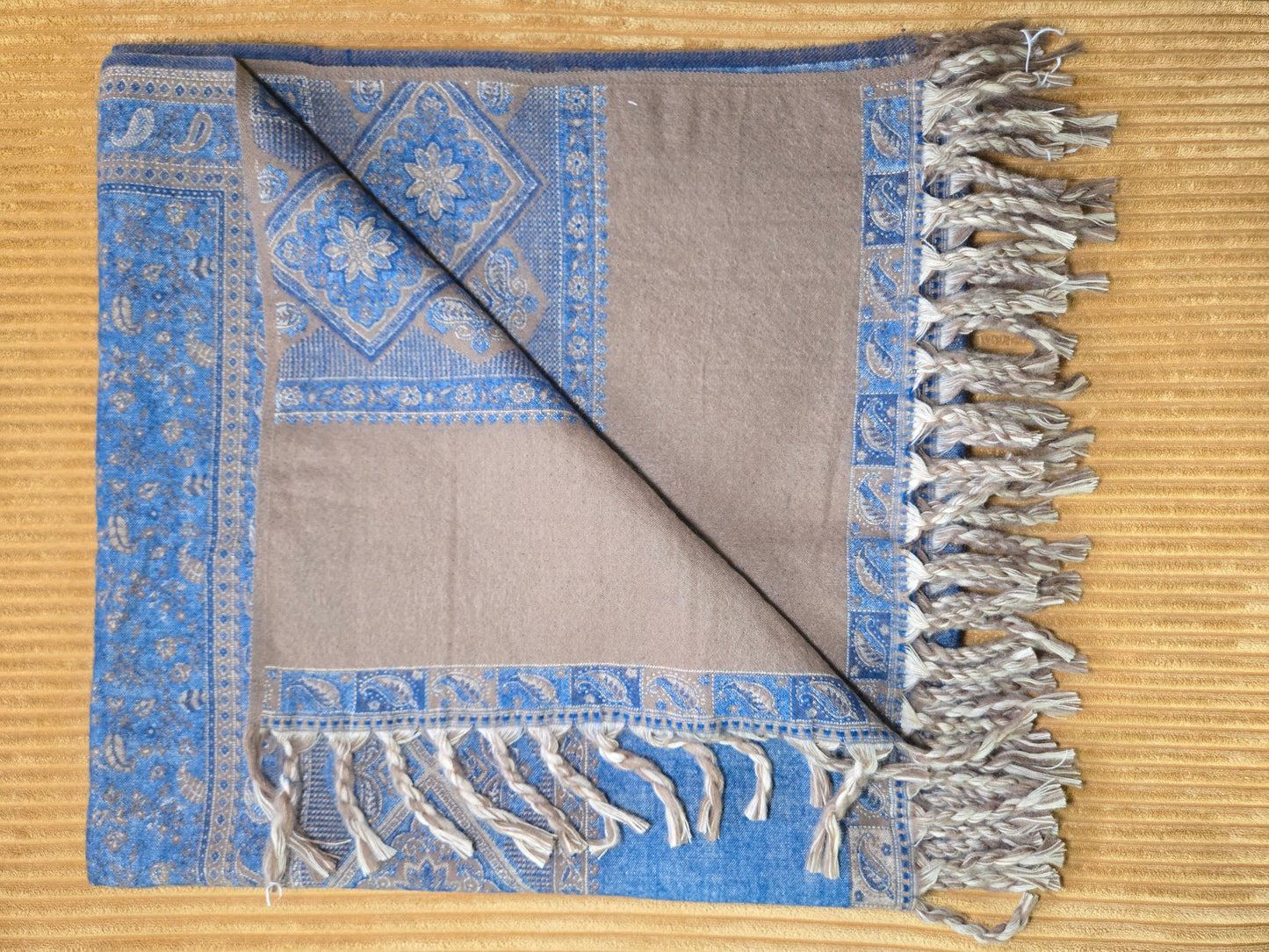 The Denim Yak Wool Shawl
