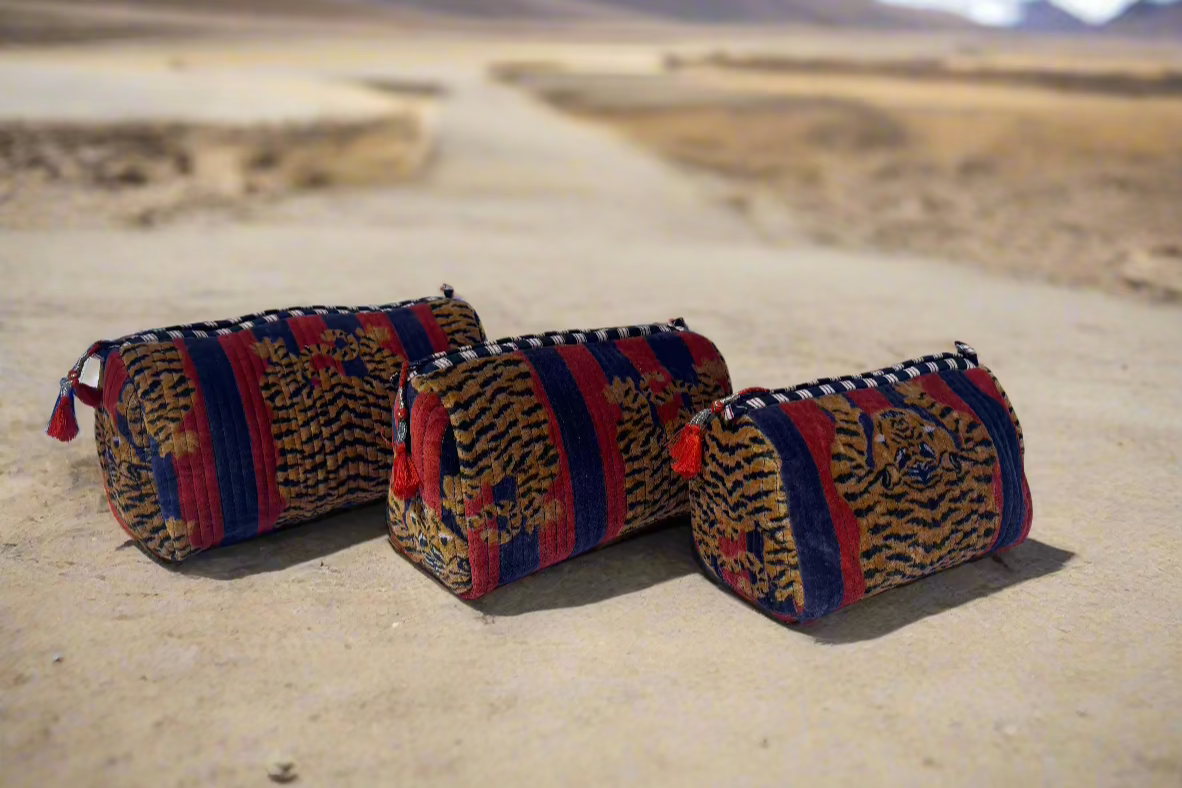 Tibetan Tiger Velvet 3 Piece Travel Set