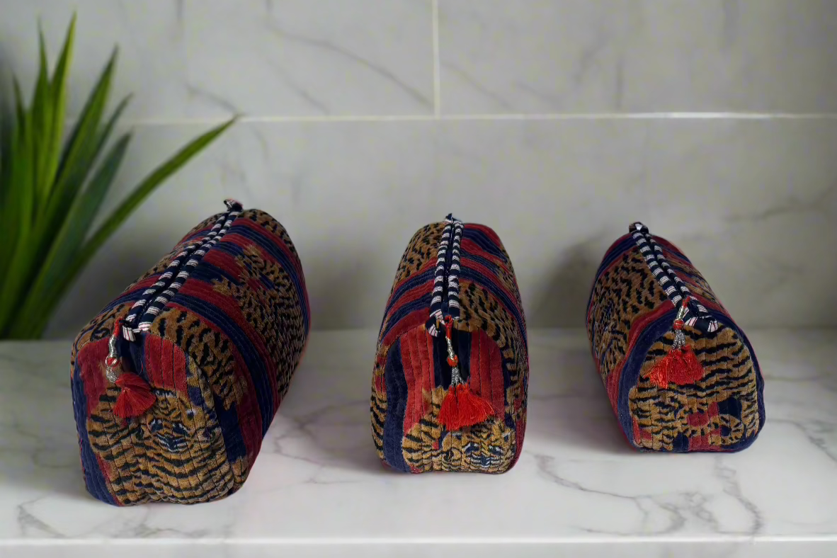 Tibetan Tiger Velvet 3 Piece Travel Set