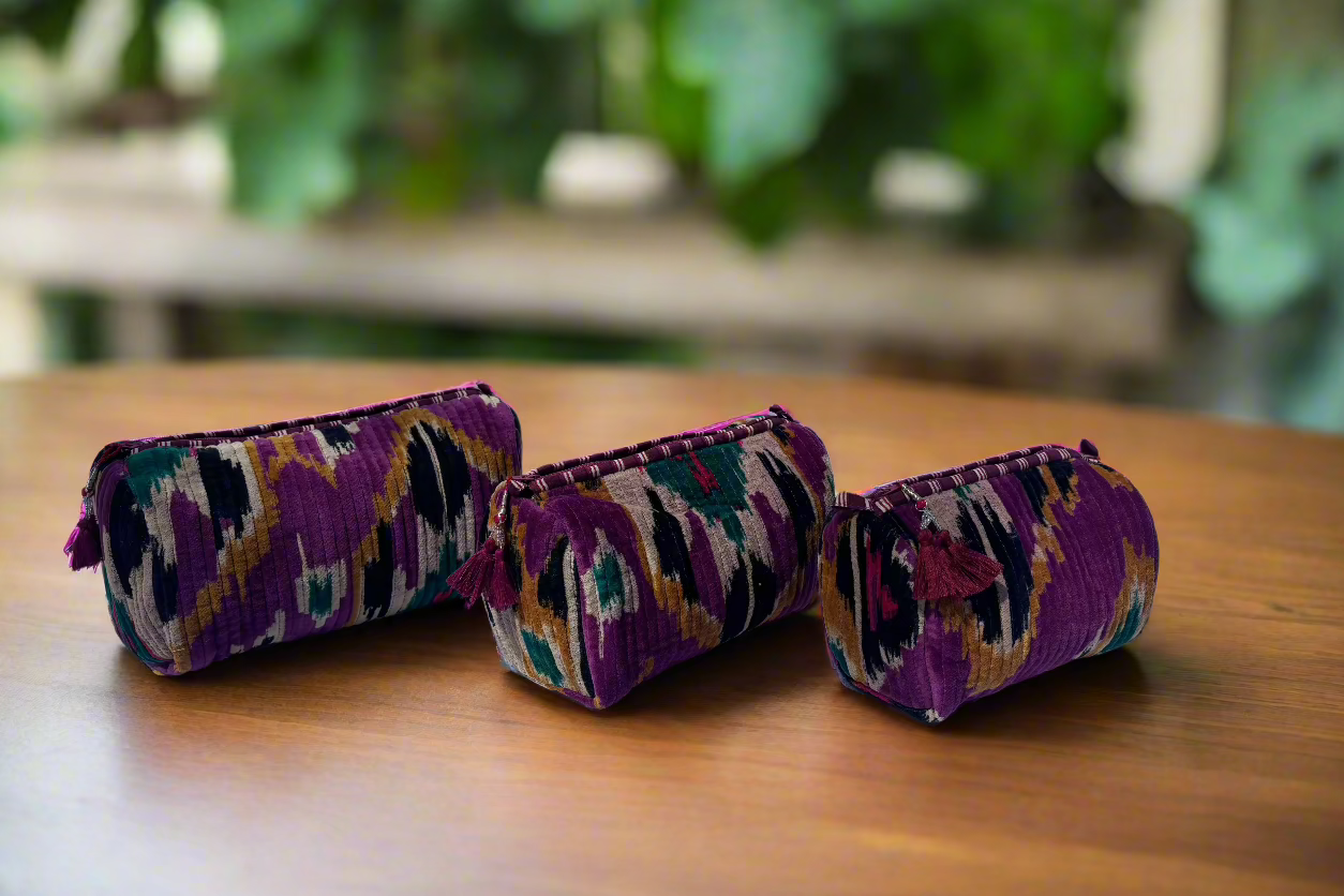 It's Purple Velvet 3 Piece Travel Set