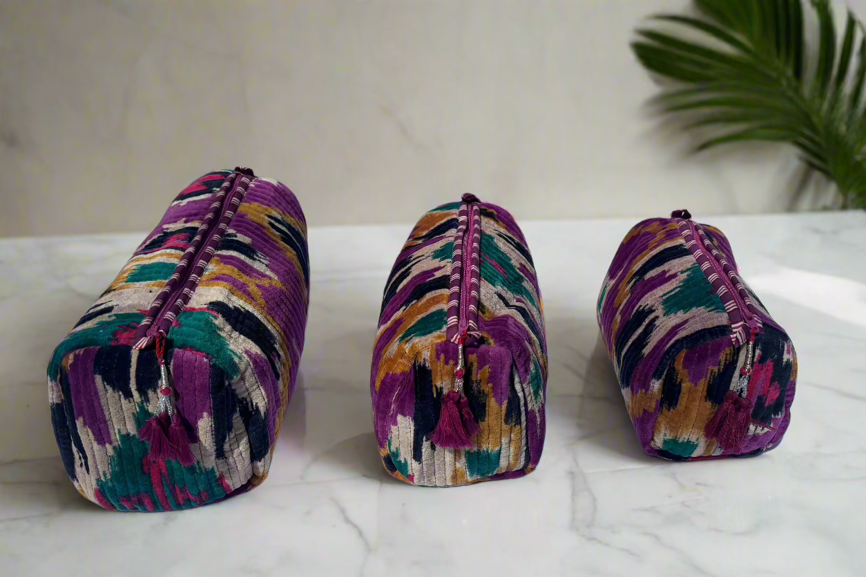 It's Purple Velvet 3 Piece Travel Set
