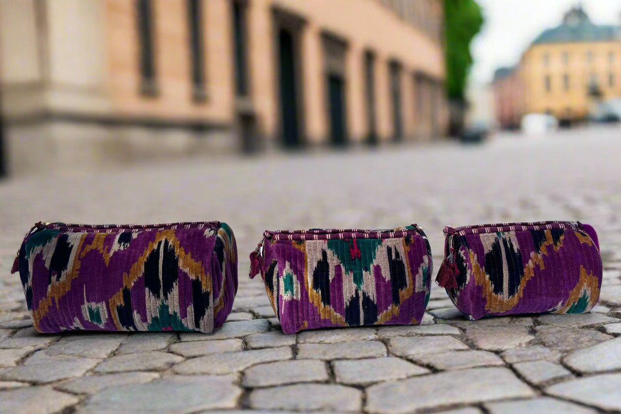 It's Purple Velvet 3 Piece Travel Set