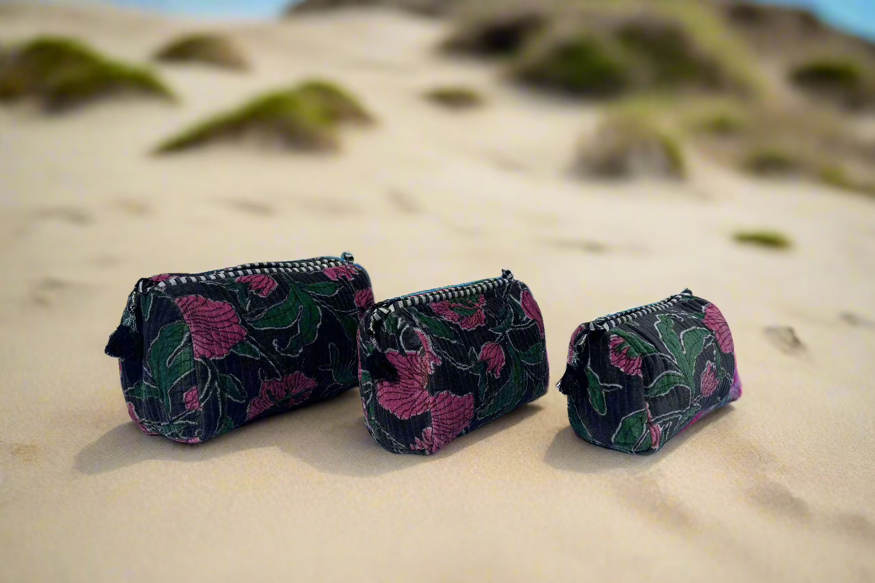 Black Velvet 3 Piece Travel Set