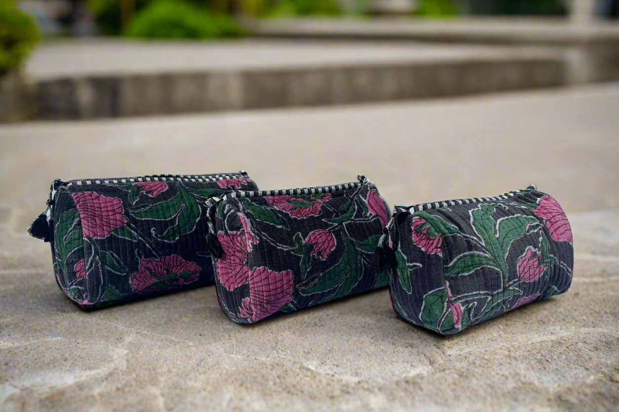 Black Velvet 3 Piece Travel Set
