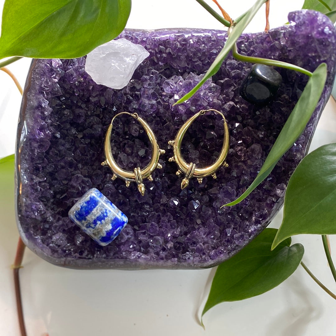 Ornate Teardrop Charm Earrings – Classic & Detailed