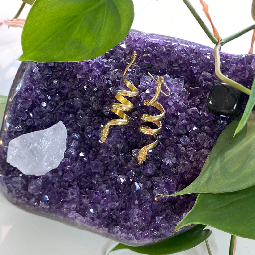 Serpentine Spiral Earrings – Mystical & Graceful