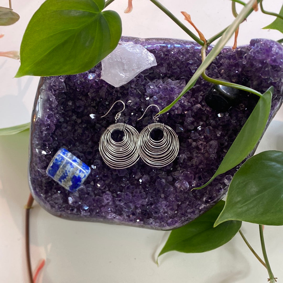 Concentric Charm Circle Earrings – Modern & Striking