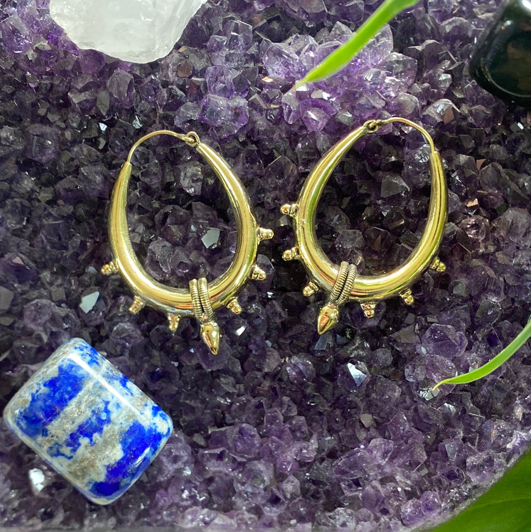 Ornate Teardrop Charm Earrings – Classic & Detailed