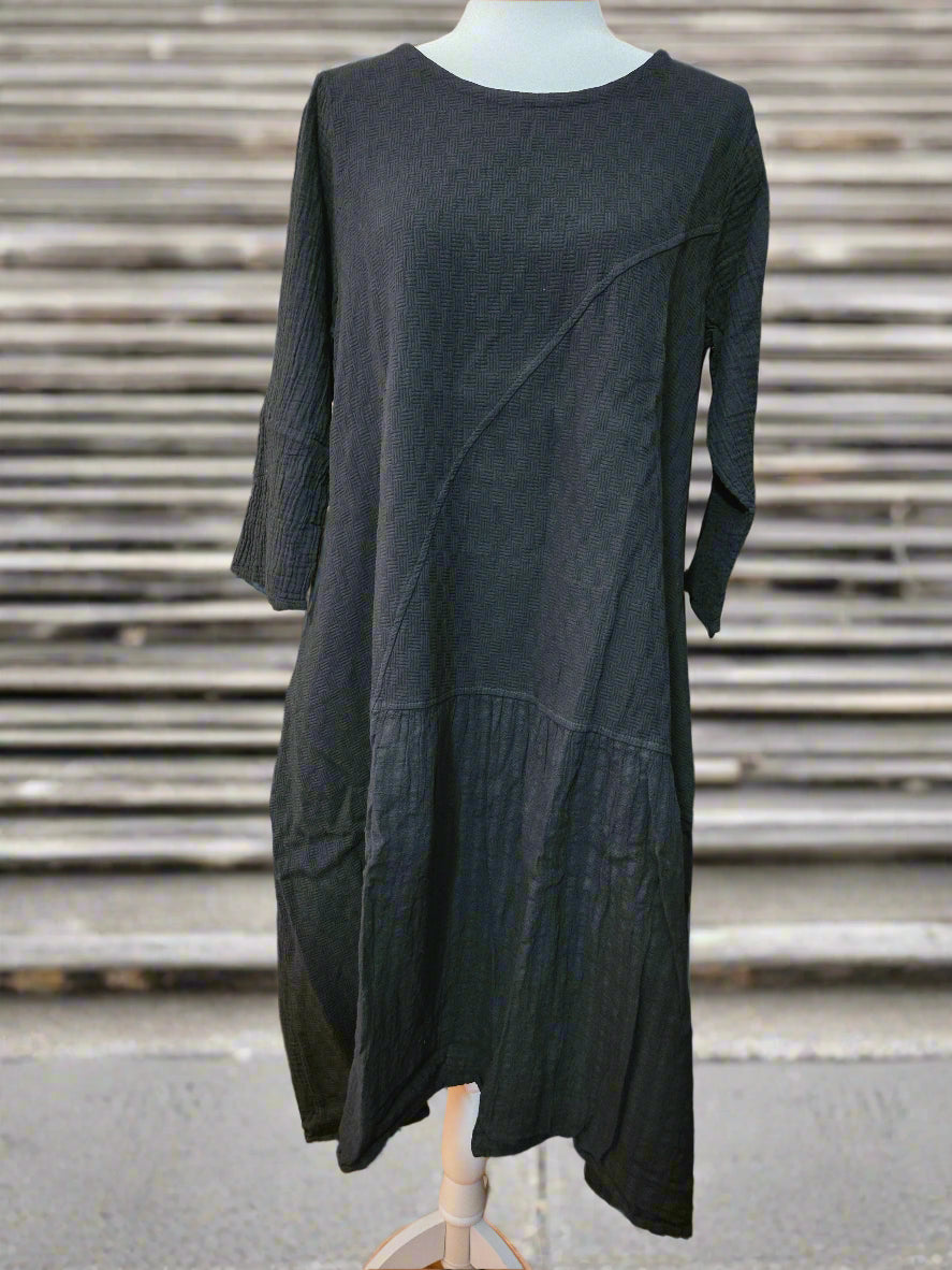 Twilight Echo Cotton Linen Dress