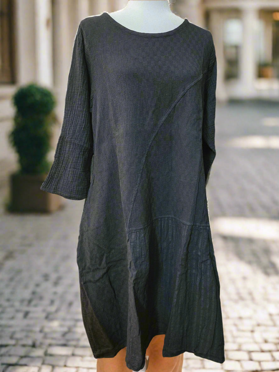 Twilight Echo Cotton Linen Dress