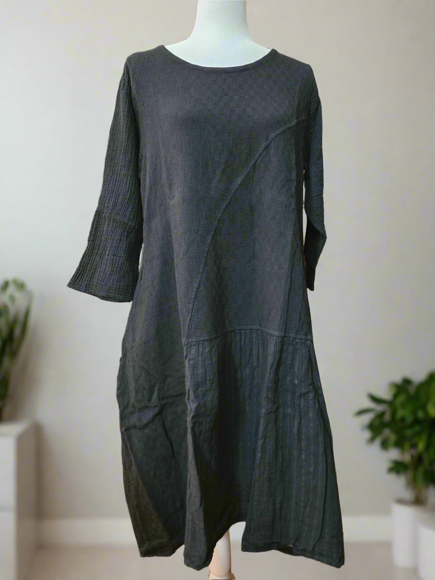 Twilight Echo Cotton Linen Dress