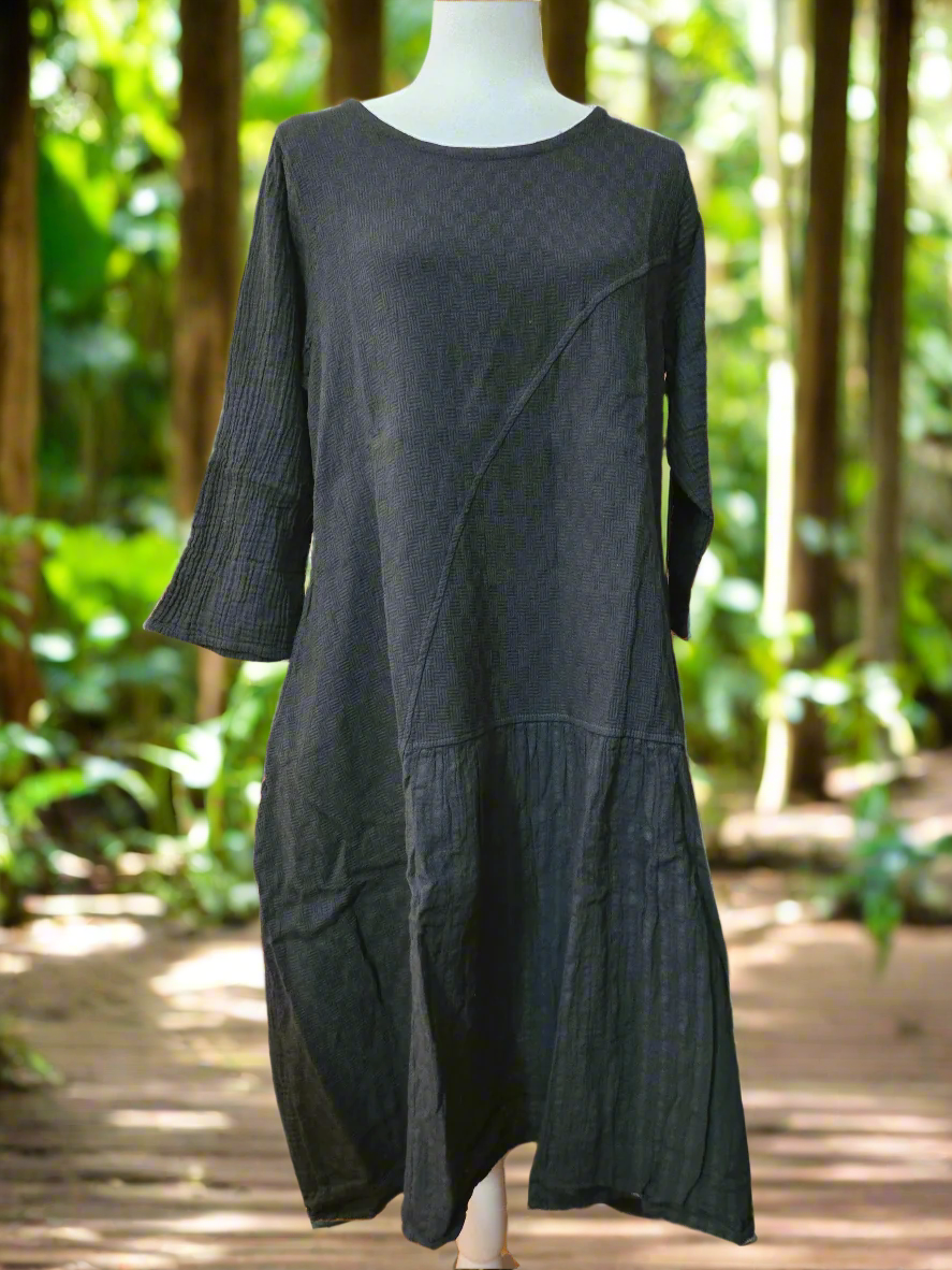 Twilight Echo Cotton Linen Dress
