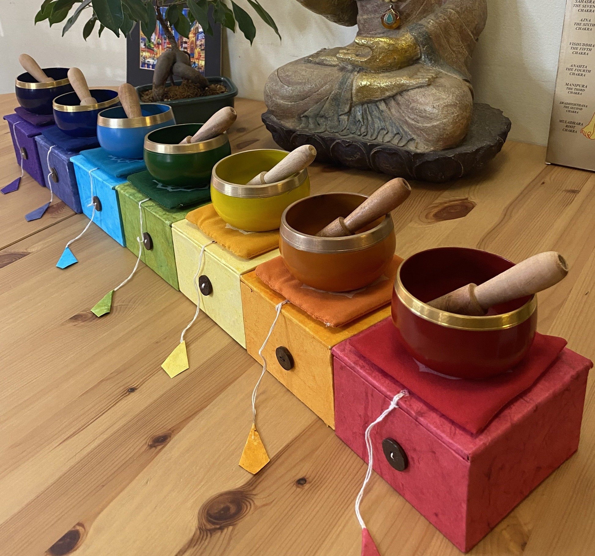 Chakra Singing Bowls Set