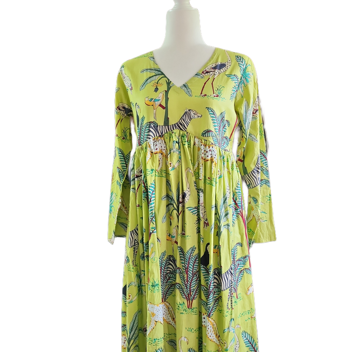 Jungle Rhapsody Block Print Dress