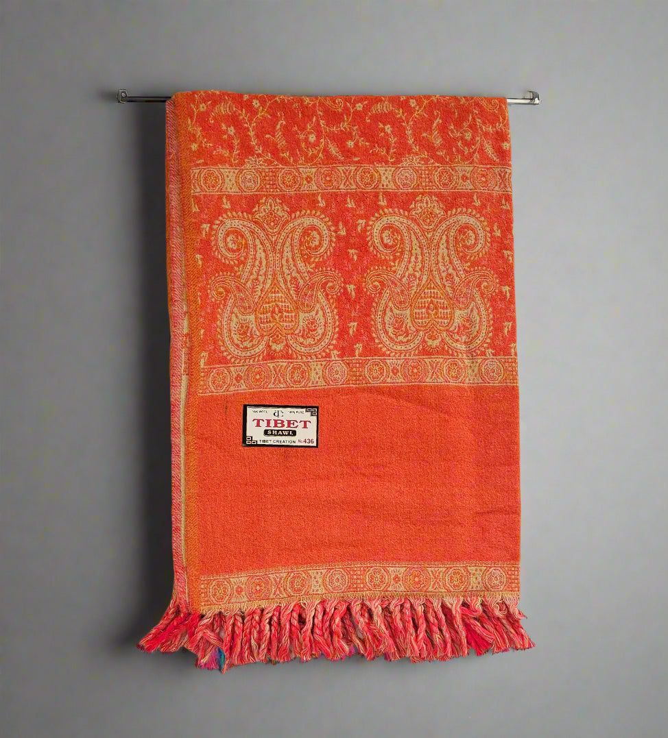 The Orange Shade Shawl