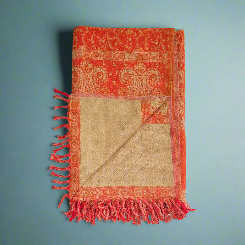 The Orange Shade Shawl