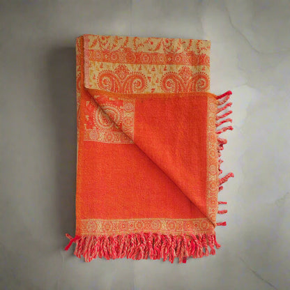 The Orange Shade Shawl