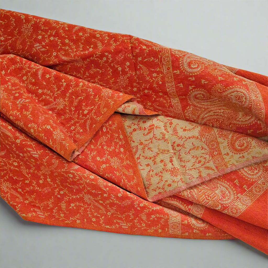 The Orange Shade Shawl