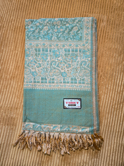 Deep Ocean stunning Yak Wool Shawl