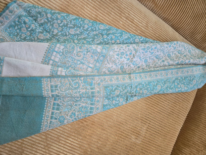 Deep Ocean stunning Yak Wool Shawl