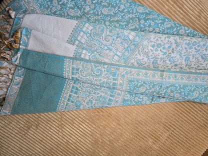 Deep Ocean stunning Yak Wool Shawl