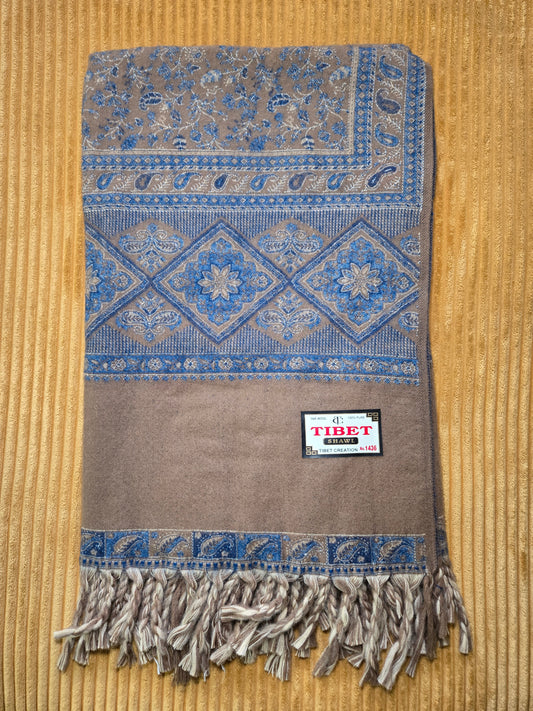 The Denim Yak Wool Shawl