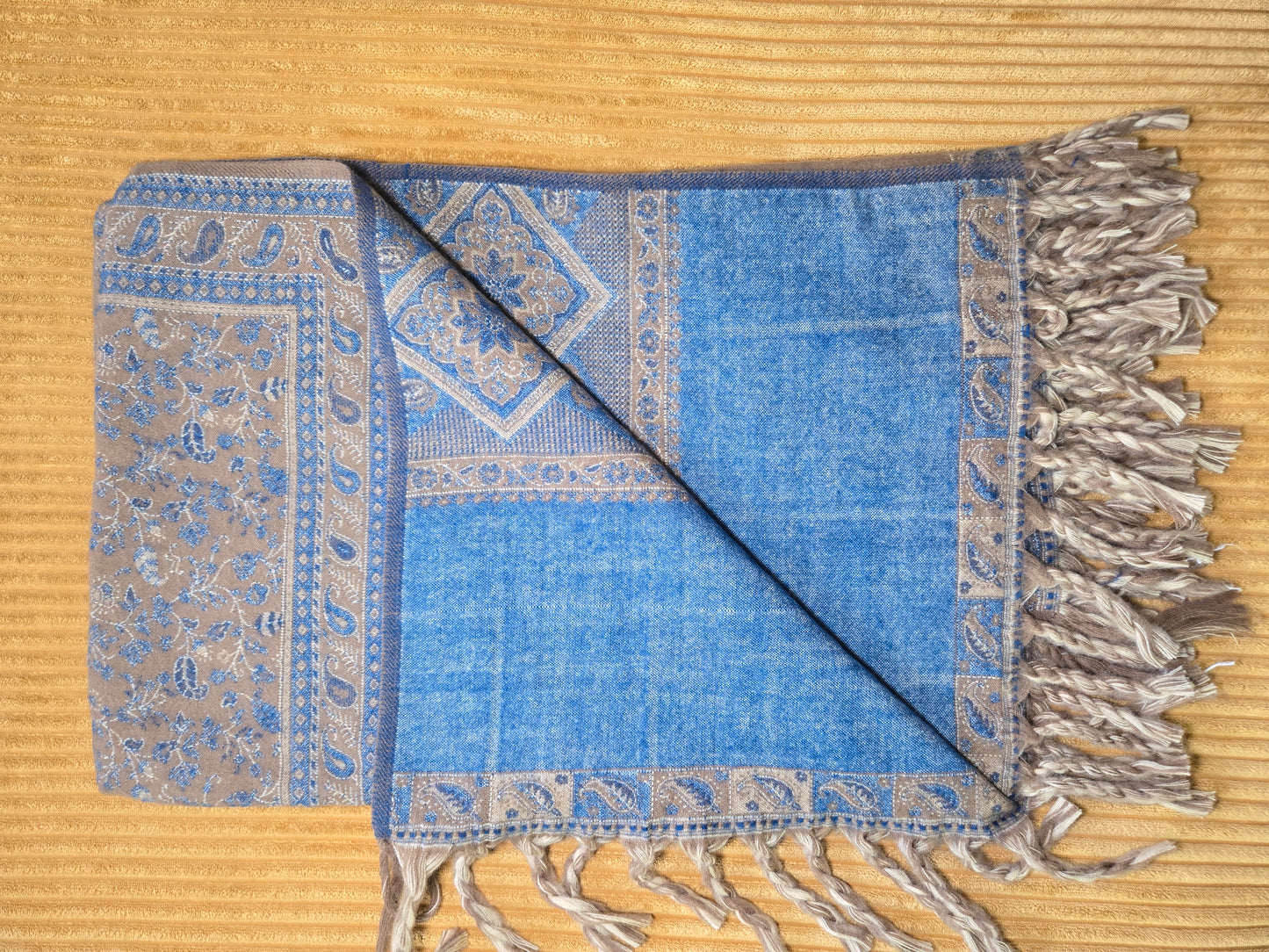 The Denim Yak Wool Shawl