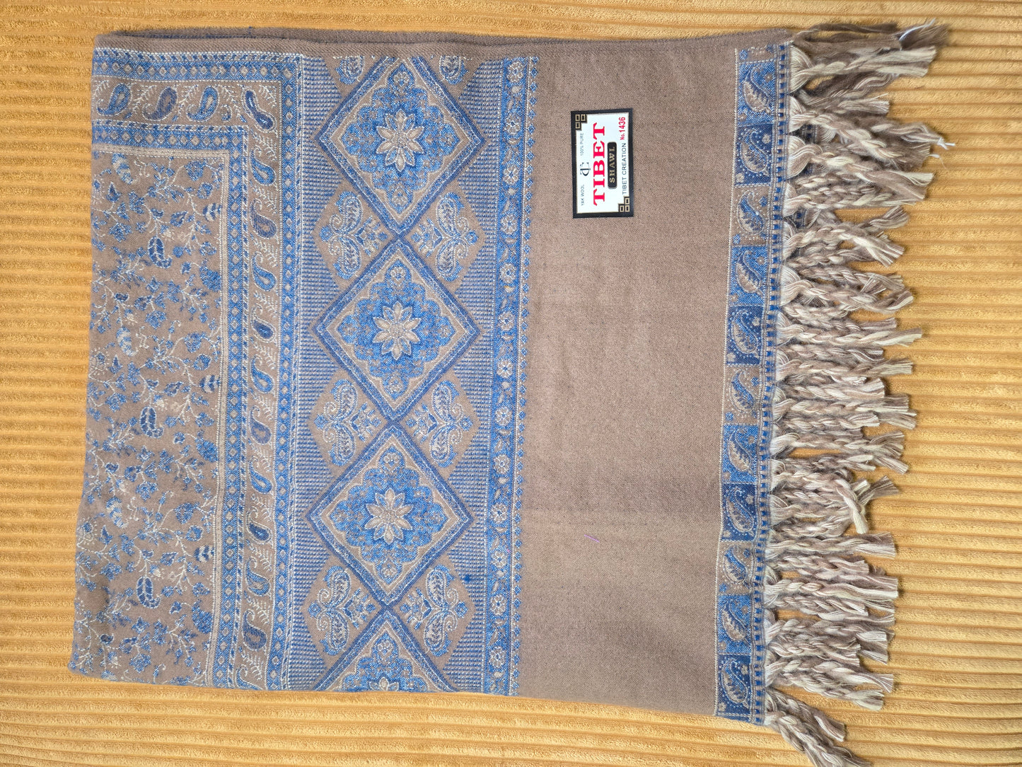 The Denim Yak Wool Shawl