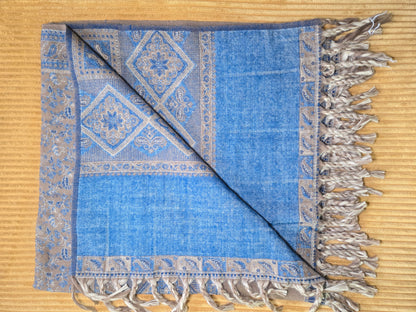 The Denim Yak Wool Shawl