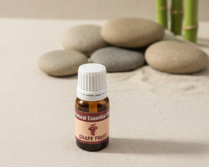 Grapefruit essential oil 10ml amber glass bottle