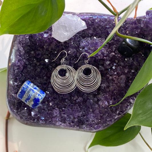 Concentric Charm Circle Earrings – Modern & Striking