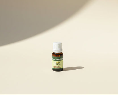 Patchouli essential oil 10ml amber glass bottle