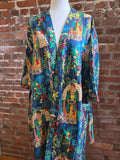 Tropical Paradise Kantha Robe – Vibrant & Handcrafted