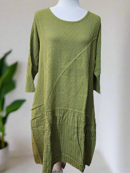 Meadow Mist Cotton Linen Dress