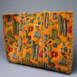 Citrus Cactus Velvet Tote Bag