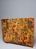 Citrus Cactus Velvet Tote Bag