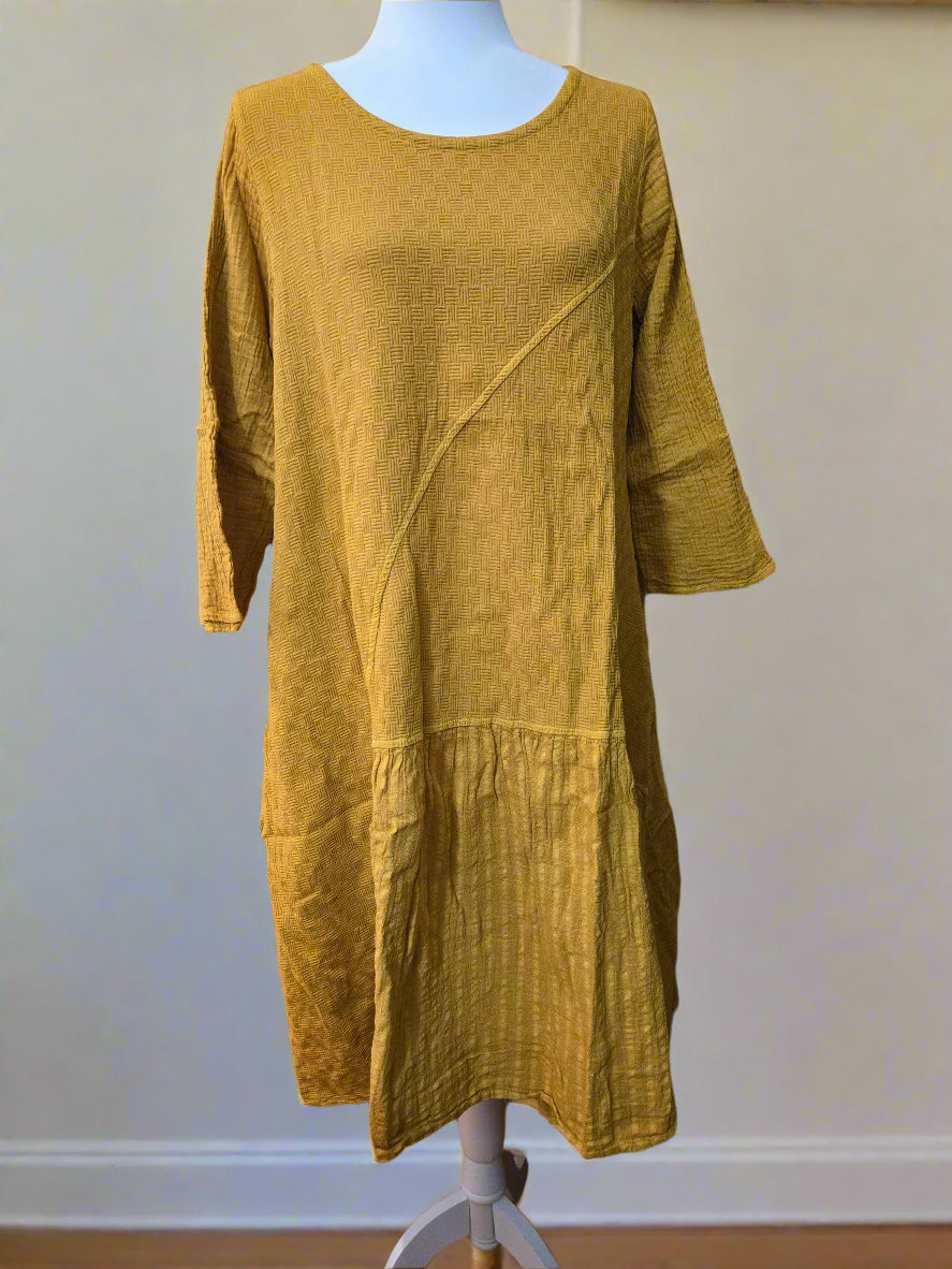 Golden Hour Cotton Linen Dress