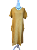 Sunlit Sienna Cotton Linen Dress