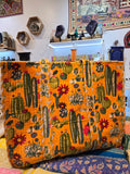 Citrus Cactus Velvet Tote Bag