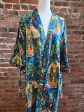 Tropical Paradise Kantha Robe – Vibrant & Handcrafted