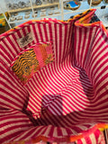 Untamed Tiger Velvet Tote Bag