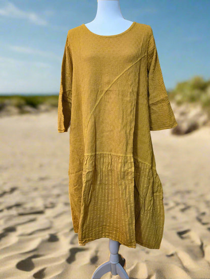 Golden Hour Cotton Linen Dress