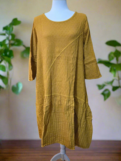 Golden Hour Cotton Linen Dress