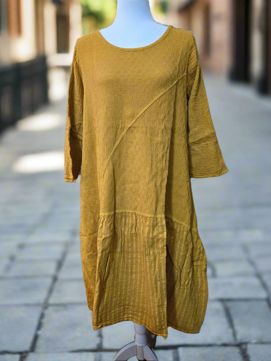 Golden Hour Cotton Linen Dress