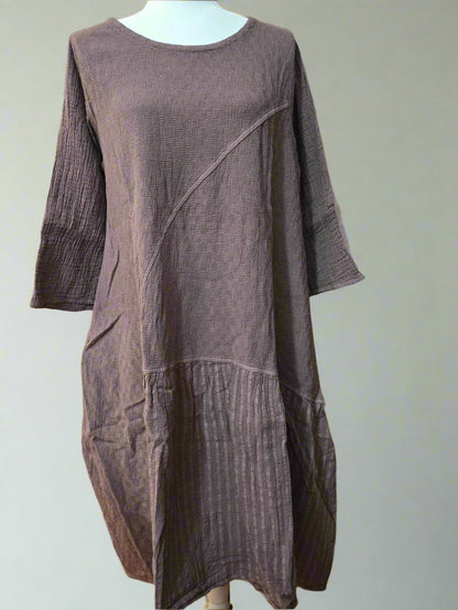 Mystic Twilight Cotton Linen Dress