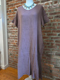 Lavender Mist Cotton Linen Dress