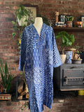 The Blue Patches Printed Robe